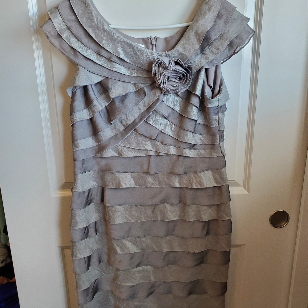 London Times Size 16 Silver Dress.